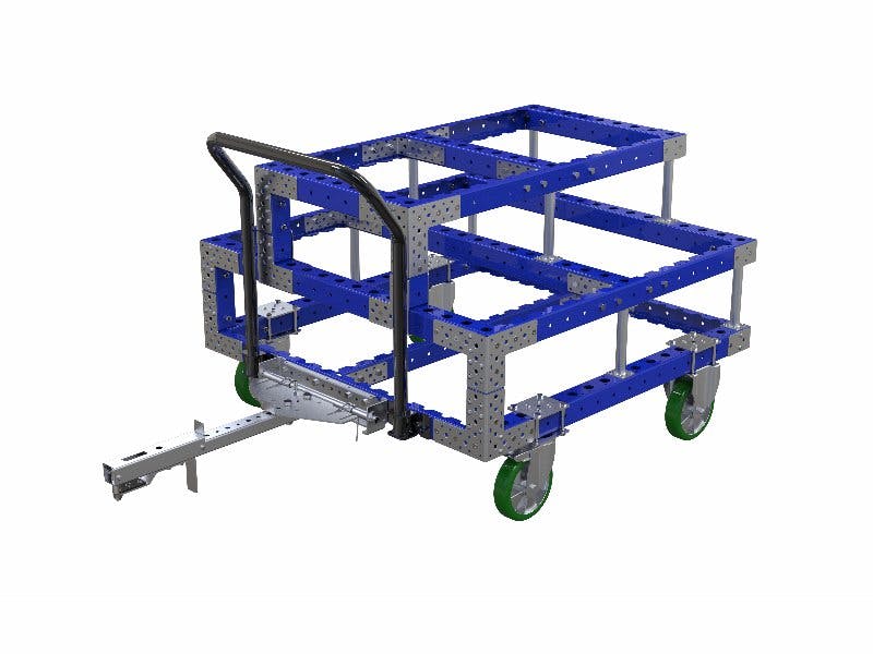 FlexQube Material Handling crank shaft cart