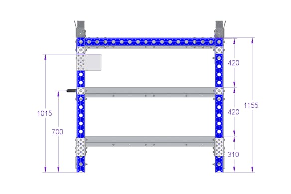 Stackable Shelf Rack - 1260 x 1260 mm