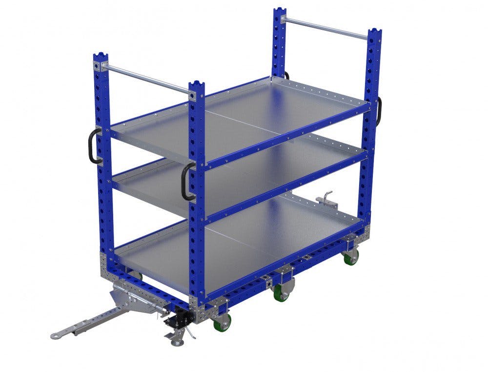 FlexQube Material Handling shelf cart