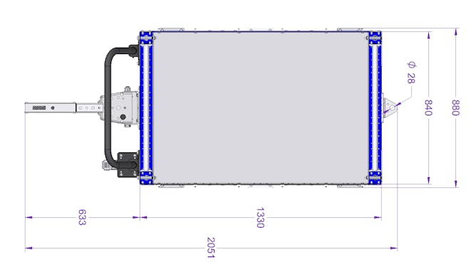 Flat Shelf Cart - 840 x 1330 mm