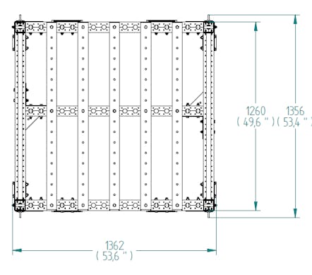 Compartment Cart - 1260 x 1330 mm