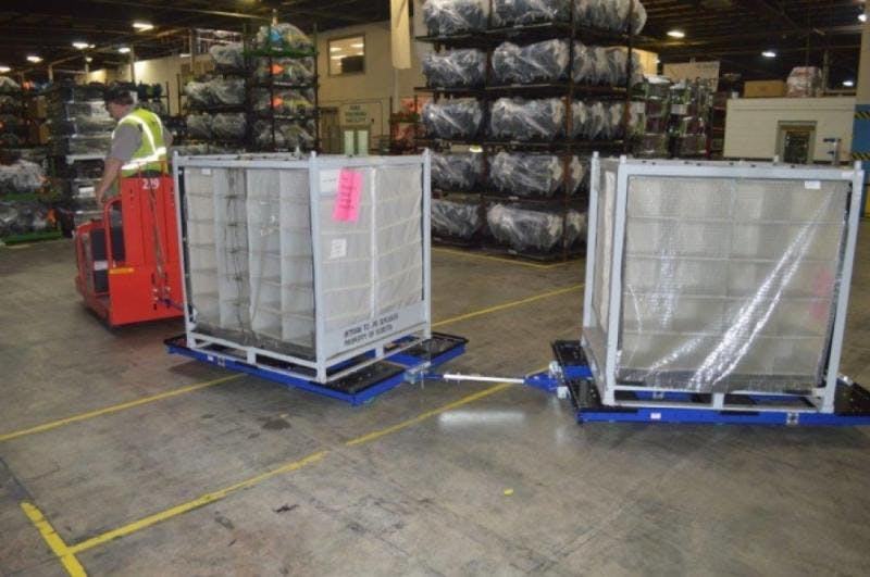 FlexQube Material Handling tugger carts