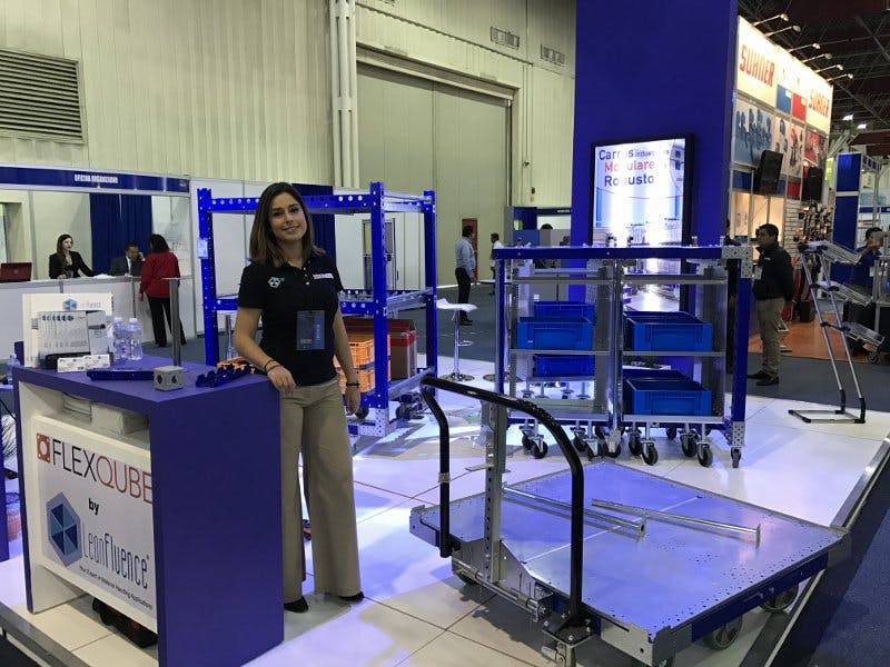 FlexQube at a trade show in Mexico