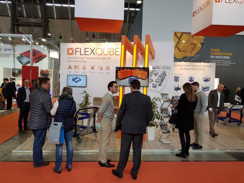 FlexQube booth at LogiMAT 2018