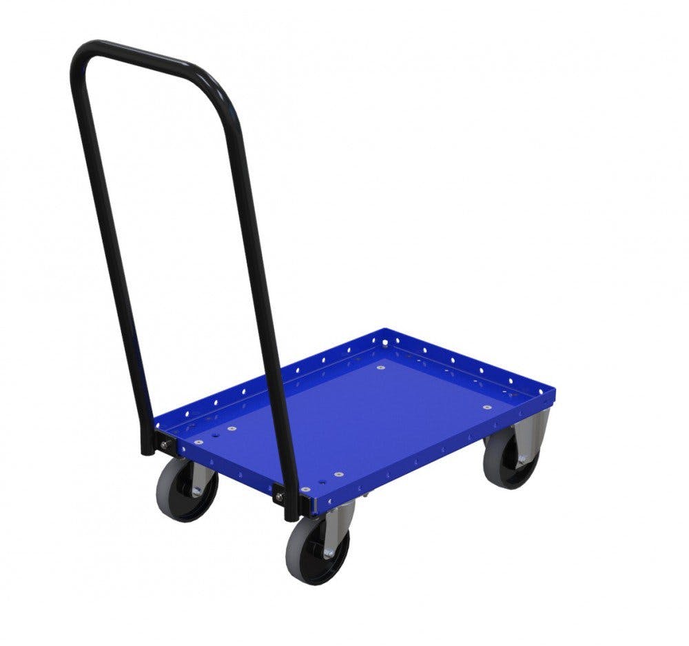 Modular material handling totes trolley