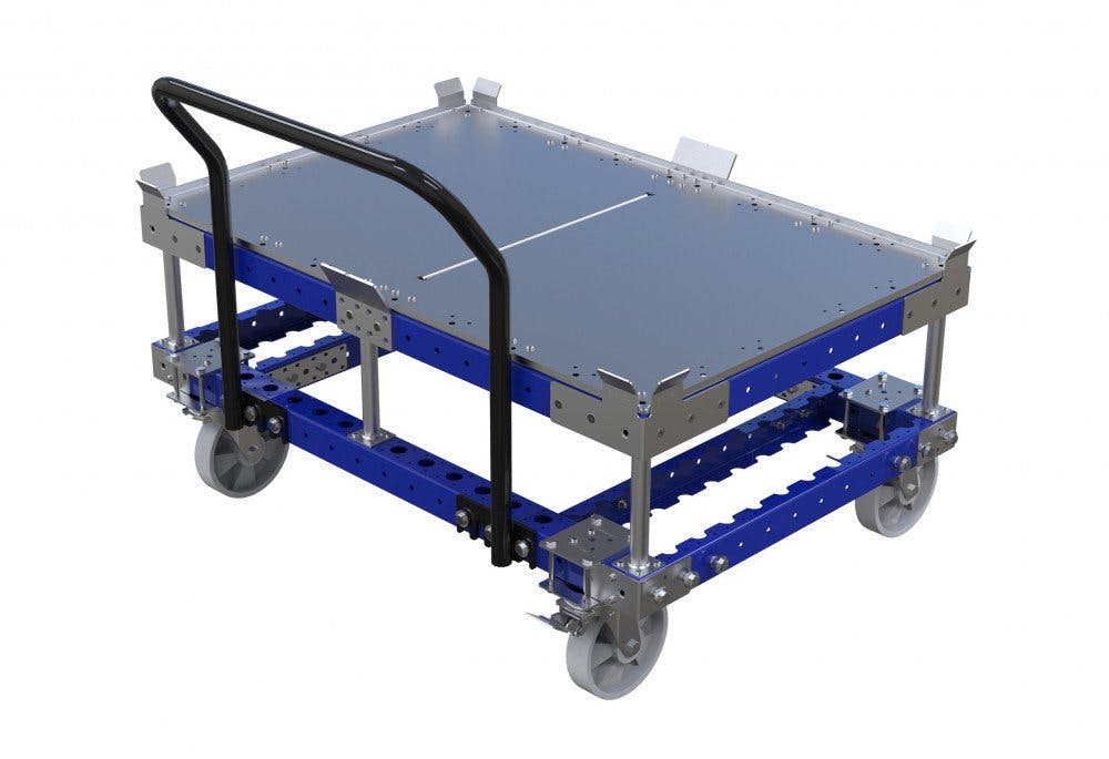 Modular pallet cart with subframe