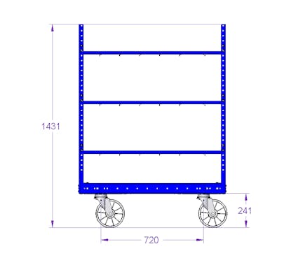 Still Shelf Cart 1220 x 1020 mm