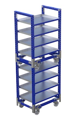 Stackable Flat Shelf Cart - 1260 x 840 mm