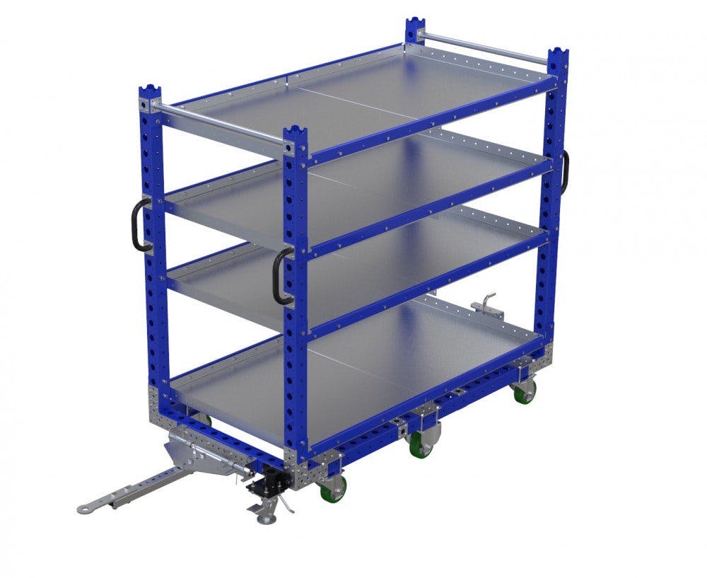 FlexQube Material Handling shelf cart