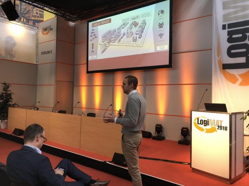 FlexQube's CTO speaking at LogiMAT 2018