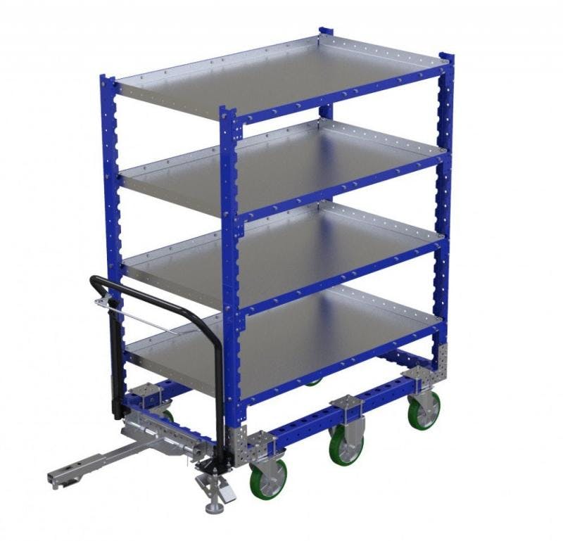 FlexQube Material Handling shelf cart