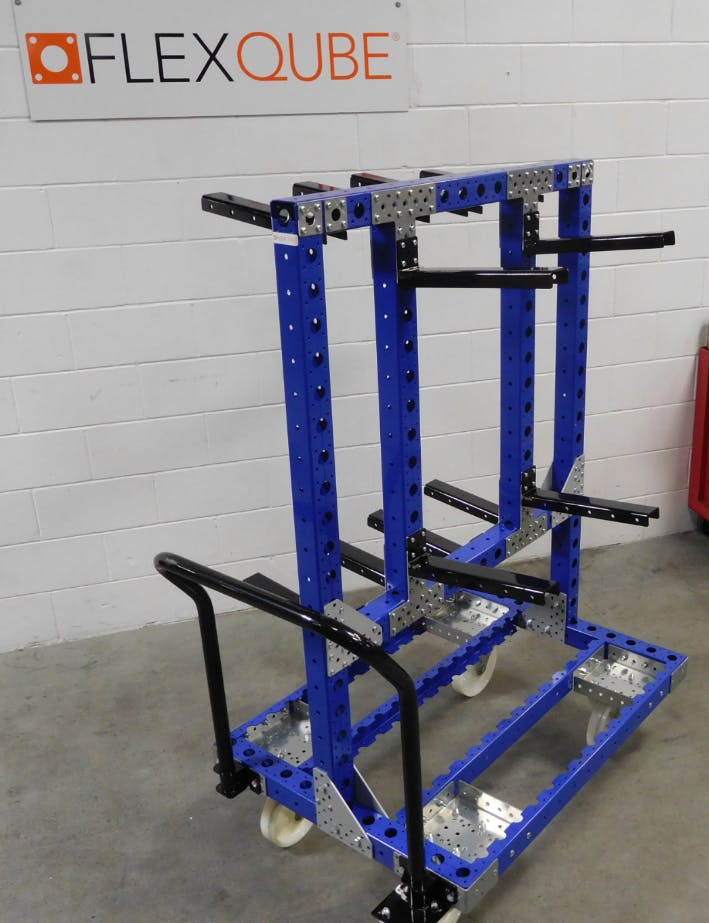 Flexqube custom designed hanging cart