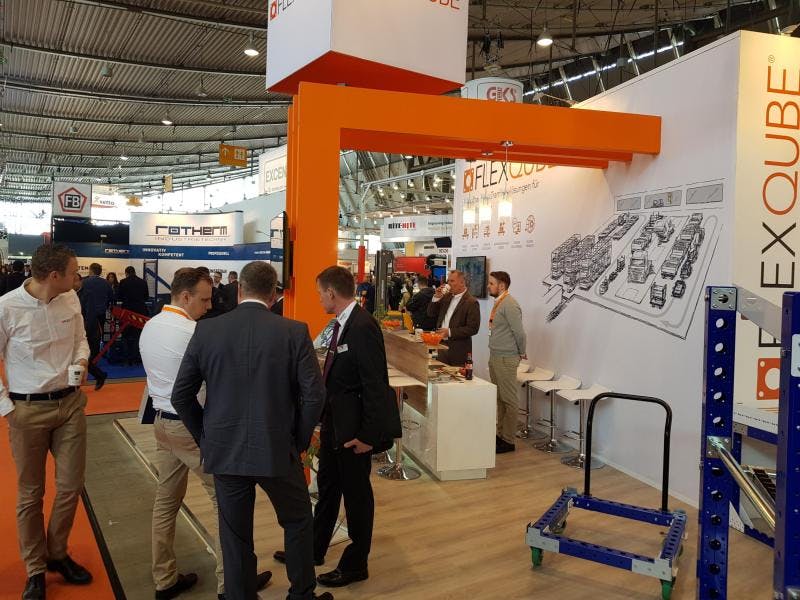 FlexQube booth at LogiMAT 2018