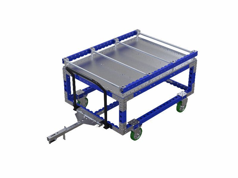 FlexQube cylinder head cart with tow bar