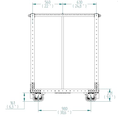 Compartment Cart - 1260 x 1330 mm