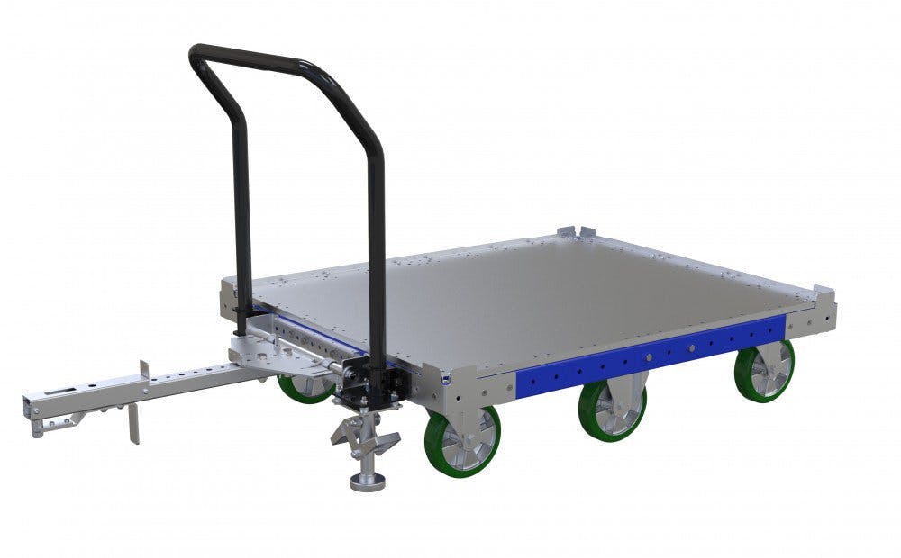 FlexQube pallet cart with flat deck