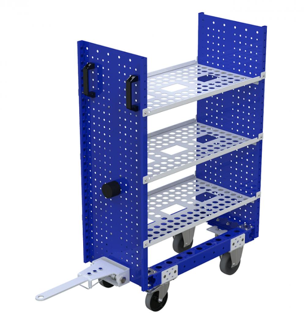 FlexQube modular material handling shelf cart