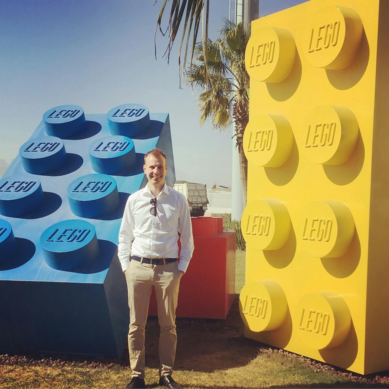 FlexQube CEO with Lego