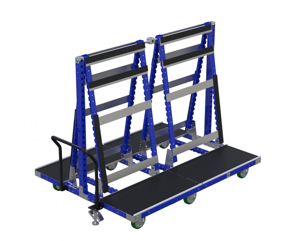 FlexQube Material Handling windshield cart