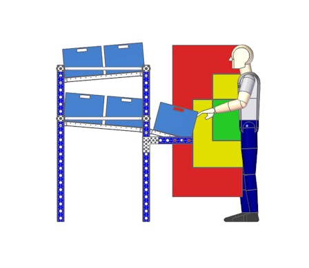 Flow Rack with Rollers