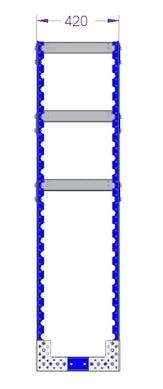 Flat Shelf Rack - 1260 x 420 mm